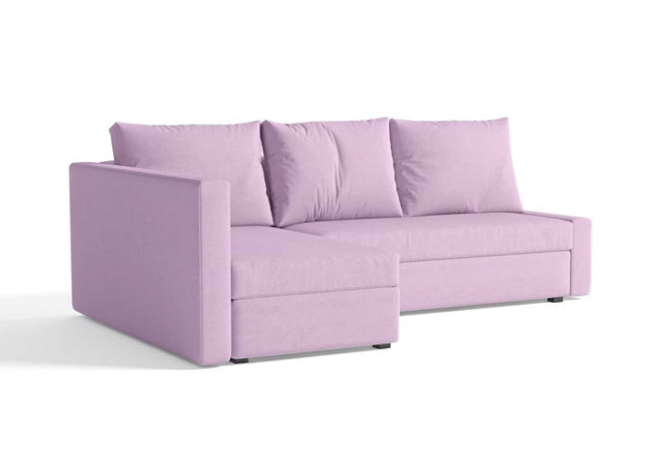 Różowy narożnik rozkładany